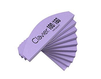 Clavier mini buffer nail files boat 100/180 - purple - 10 psc - Nye produkter - ibloom