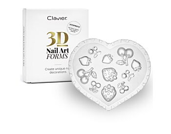 Clavier 3D nail art forms #03