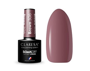 CLARESA HYBRID VARNISH BROWN 306 -5G - Claresa - ibloom