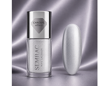 Semilac 115 Nail Lacquer Silver Chrome 9ml