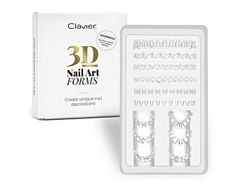 Clavier 3D nail art forms #07