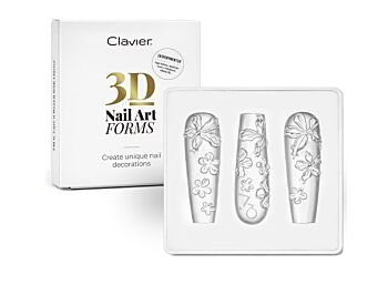 Clavier 3D nail art forms #01
