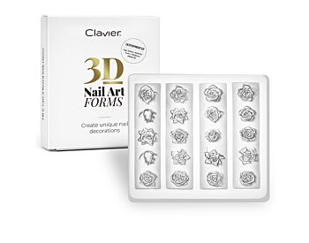 Clavier 3D nail art forms #02