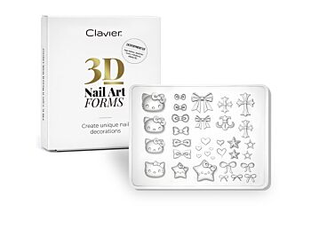 Clavier 3D nail art forms #04