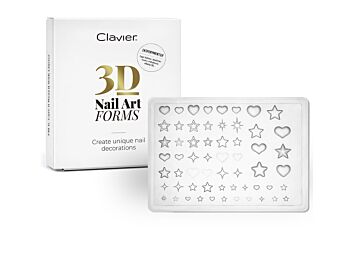 Clavier 3D nail art forms #05