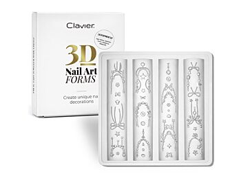 Clavier 3D nail art forms #08
