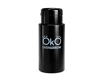 Pumpedispenserflaske OKO Lash&Brow, svart, 200 ml