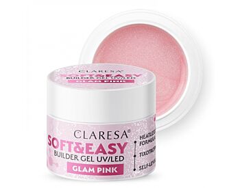 CLARESA SOFT&EASY BUILDER GEL GLAM PINK 12G