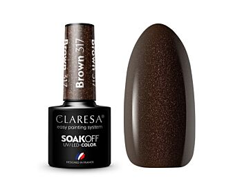 CLARESA HYBRID VARNISH BROWN 317 -5G - Claresa - ibloom