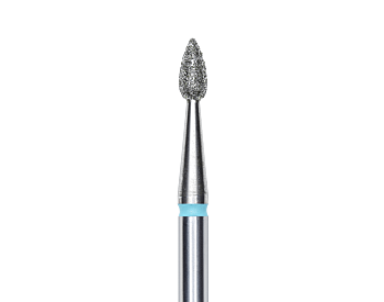 DIAMOND NAIL DRILL BIT, "DROP" , BLUE, HEAD DIAMETER 2,3 MM/ WORKING PART 5 MM - Diverse