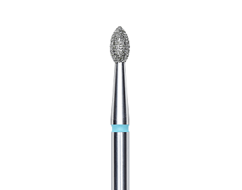 DIAMOND NAIL DRILL BIT, POINTED "BUD" , BLUE, HEAD DIAMETER 2.5 MM/ WORKING PART 4.5 MM - Diverse