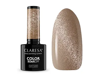 Claresa Gel Polish Nude Glow Cat Eye Light Brown, 5g