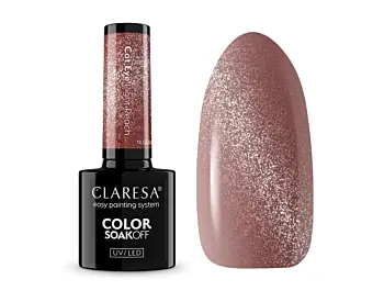 Claresa Gel Polish Nude Glow Cat Eye Light Peach 5g