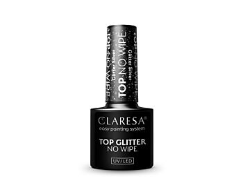 CLARESA Top No Wipe 5g Glitter Silver