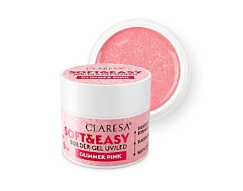 CLARESA SOFT&EASY BUILDER GEL GLIMMER PINK 90G