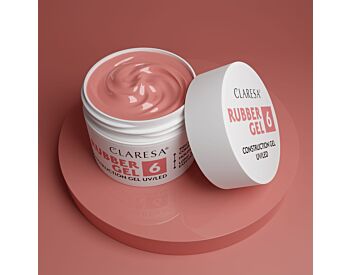 RUBBER GEL 6 MEDIUM VARM ROSA+BEIGE-  12g