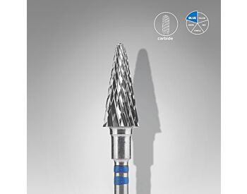 Carbide nail drill bit for left-handed users cone blue EXPERT head diameter 6 mm / working part 14 mm