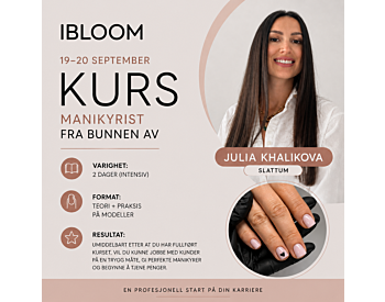 Kurs 2 dager (intensiv) Negletekniker fra bunnen av.  Slattum 