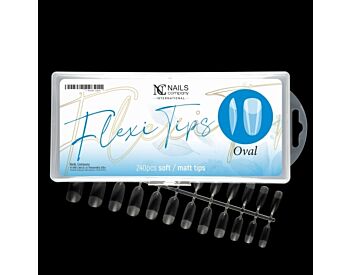 Flexi tips Oval 240pcs soft / matt 