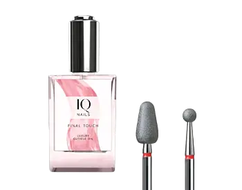Final Touch Set &ndash; Sett med 2 fresebiter for polering av negleb&aring;nd og negleolje 30 ml