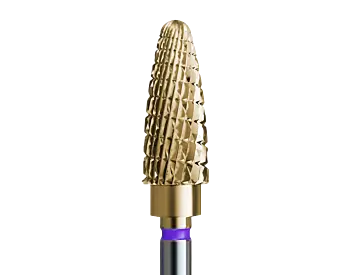 IQ Nails Hardmetallfres for gel&eacute;lakk og gel med gullbelegg &ndash; fin kongle