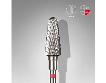 Staleks Pro Expert Karbid Neglefræsebit "Frustum" Rød – 6 mm Hode