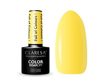 CLARESA FULL OF COLOURS HYBRID VARNISH 1 - 5G