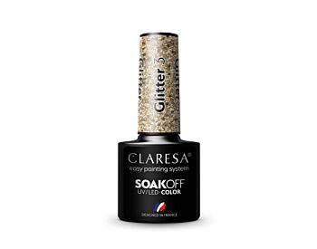 Claresa Lakier hybrydowy GLITTER 3 -5g - Claresa