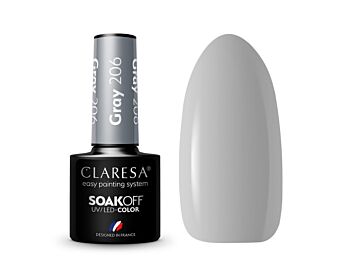 CLARESA GEL POLISH GRAY 206 -5G - Claresa - ibloom