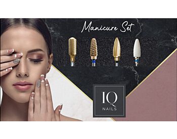 IQNails Sett med stylingfjernere - hybrid, gel, akryl, titan (IQN Mani 8 sett)  - Diverse