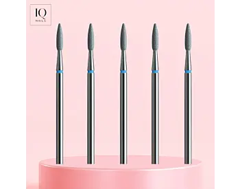 IQ Nails Sett med 5 standard negleb&aring;ndsfreser &ndash; lang flamme