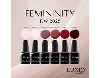 LUXIO Gelpolish FEMININITY Kolleksjon 6 farger