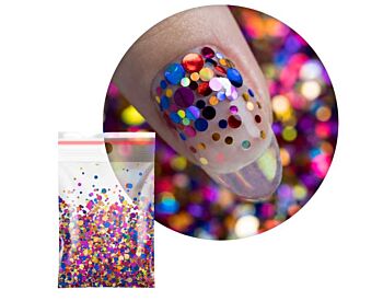 SALG Negledekorasjon Pop-Up! Confetti Princess Nails 20 g nr 7