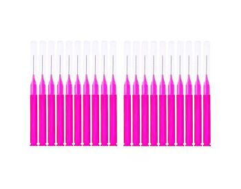 Mini brynsbørste ROSA (20pk) CLAVIER