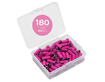 Slipehetter til mini mandrel 3 mm &ndash; korning 180 &ndash; for manikyr og pedikyr (100 stk.)