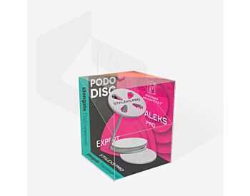 Elongated pedicure disc PODODISC M EXPERT and set of disposable files 180 grit 5 pcs (20mm)