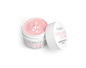 RUBBER GEL 9 Nude pink with particles 45g
