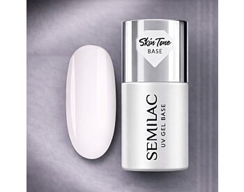 Semilac Skin Tone Cover Base Coconut Cream 7ml – Base og Farge i Ett 7ml