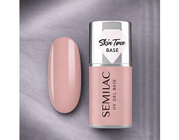 Semilac Skin Tone Cover Base Pale Beige 7ml – Base og Farge i Ett 7ml