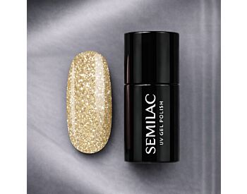 260 UV Hybrid Semilac Platinum Light Gold 7ml - Hybridlakk med farge