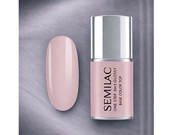 Semilac UV One Step Hybrid 3in1 Glossy S610 Barely Pink 7ml
