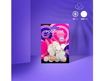 Disposable white files for pedicure disc PODODISC S EXPERT 240 grit (50 pcs)