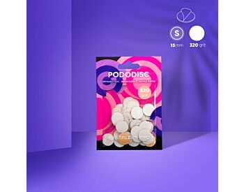 Disposable white thin files for pedicure disc PODODISC S EXPERT 320 grit (50 pcs)