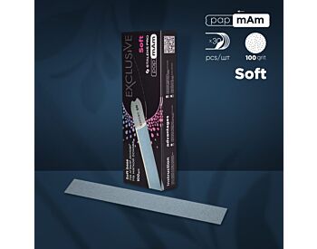 Disposable files papmAm for straight nail file (soft base) Staleks Pro Exclusive 20, 100 grit (30 pcs)