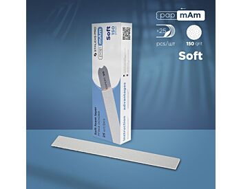 Disposable white files papmAm on soft foam layer EXPERT 20 150 grit (25 pcs)