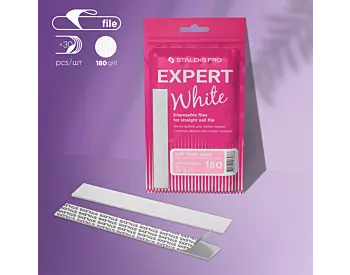 Staleks Pro Expert 20 White Disposable Files for Straight Nail File 180g