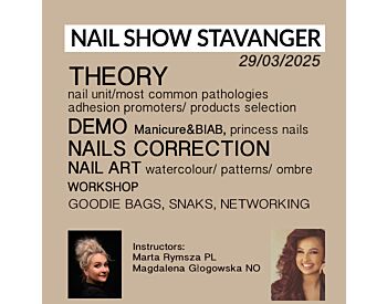 Nail Show Stavanger : Theory, Demo, Nail Art workshop