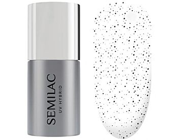 Semilac TOP NO WIPE BLACK SPRINKLES 7ml - Semilac