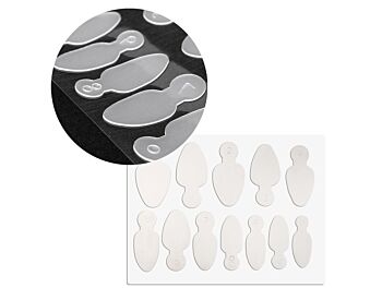 DUAL FORM silicone nail molds for french french OVAL combo system 12pcs