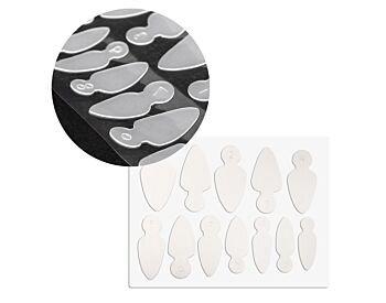 DUAL FORM silicone nail molds for French french ALMOND combo system 12pcs